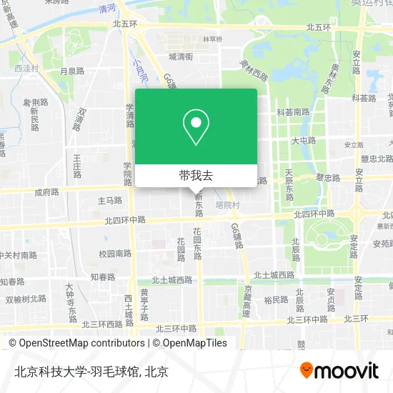 北京科技大学-羽毛球馆地图