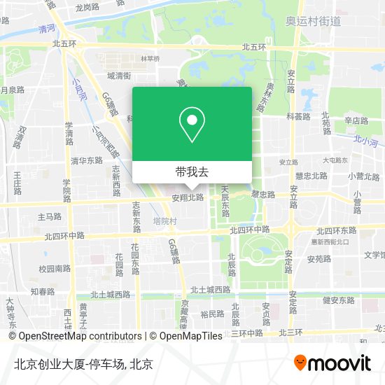 北京创业大厦-停车场地图