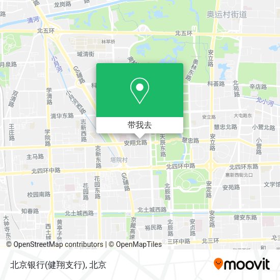 北京银行(健翔支行)地图
