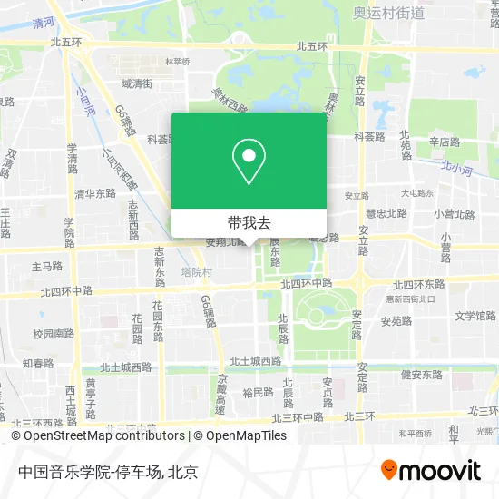 中国音乐学院-停车场地图