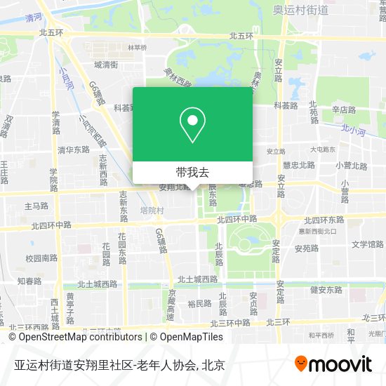 亚运村街道安翔里社区-老年人协会地图