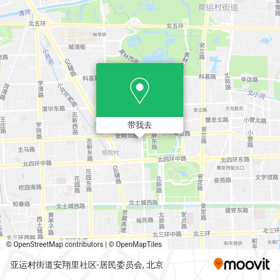 亚运村街道安翔里社区-居民委员会地图
