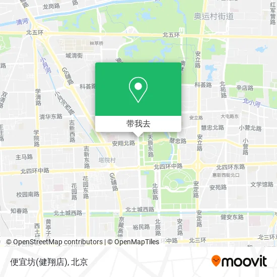 便宜坊(健翔店)地图
