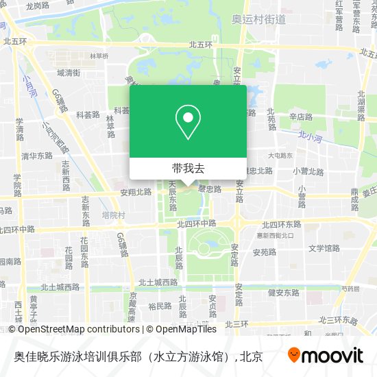 奥佳晓乐游泳培训俱乐部（水立方游泳馆）地图