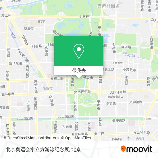 北京奥运会水立方游泳纪念展地图