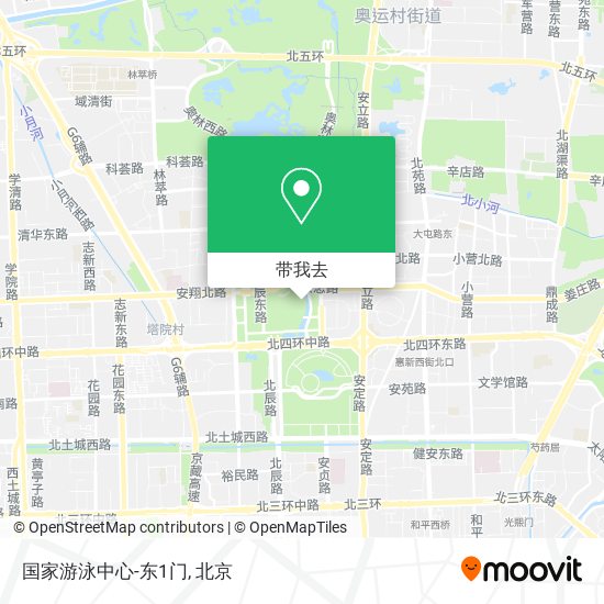 国家游泳中心-东1门地图