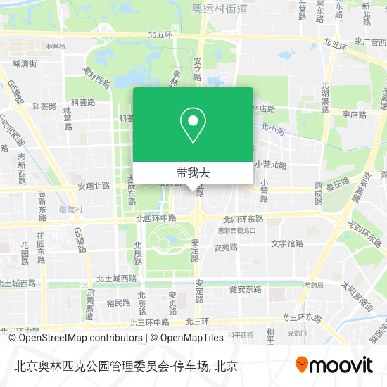 北京奥林匹克公园管理委员会-停车场地图