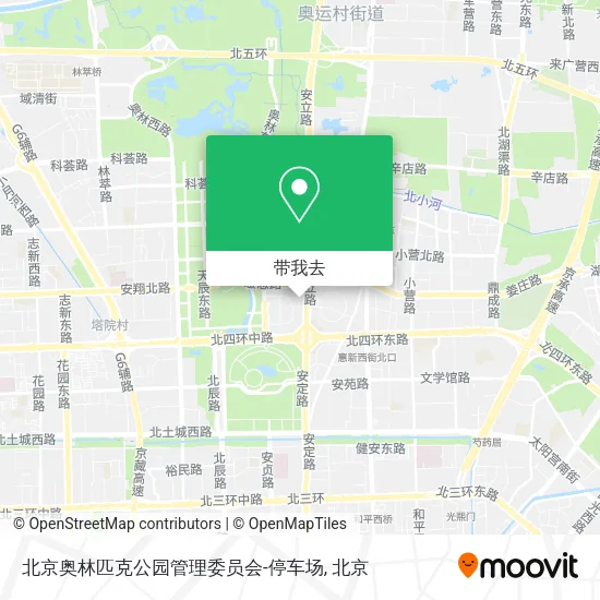 北京奥林匹克公园管理委员会-停车场地图