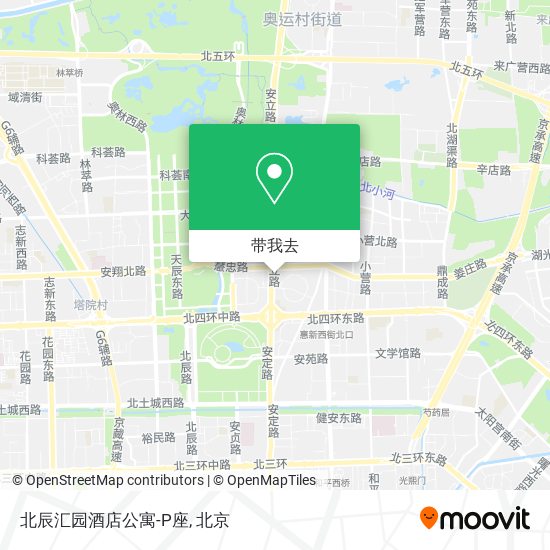北辰汇园酒店公寓-P座地图