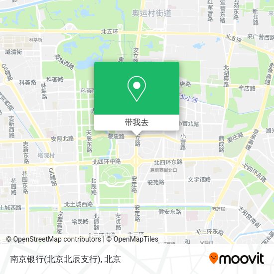 南京银行(北京北辰支行)地图