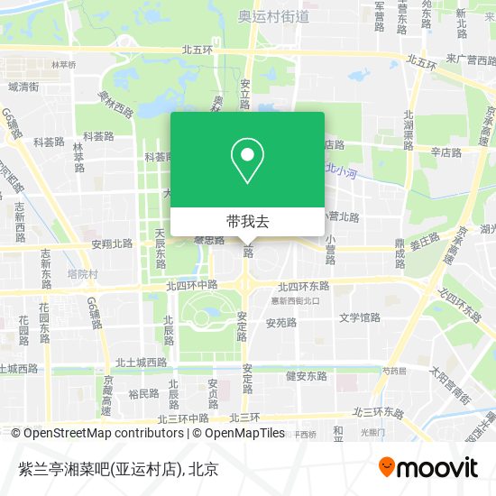紫兰亭湘菜吧(亚运村店)地图