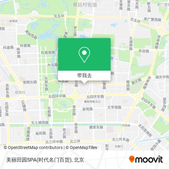 美丽田园SPA(时代名门百货)地图