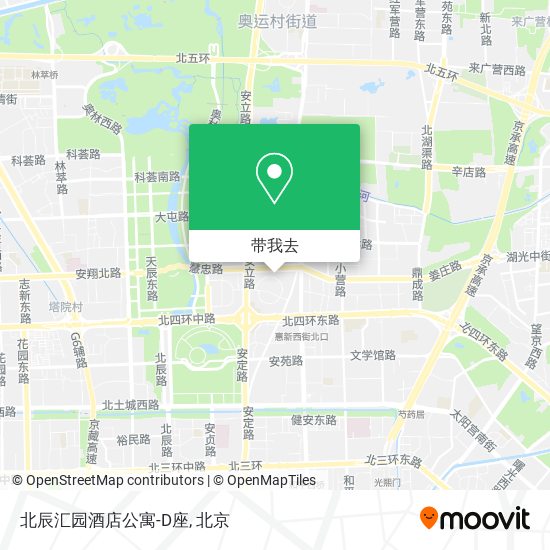 北辰汇园酒店公寓-D座地图