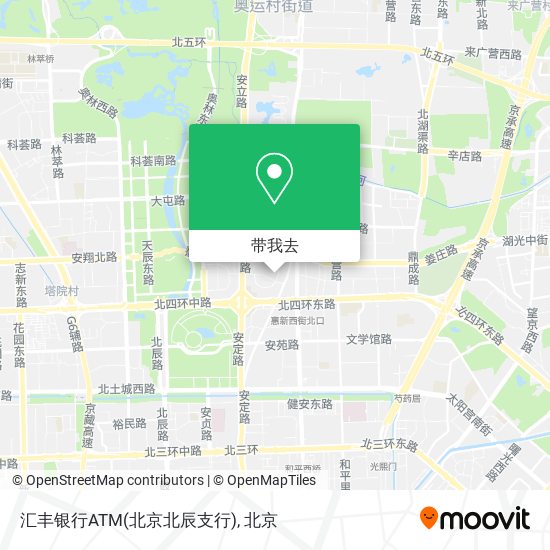 汇丰银行ATM(北京北辰支行)地图