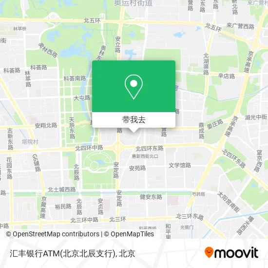 汇丰银行ATM(北京北辰支行)地图