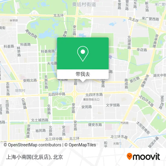 上海小南国(北辰店)地图