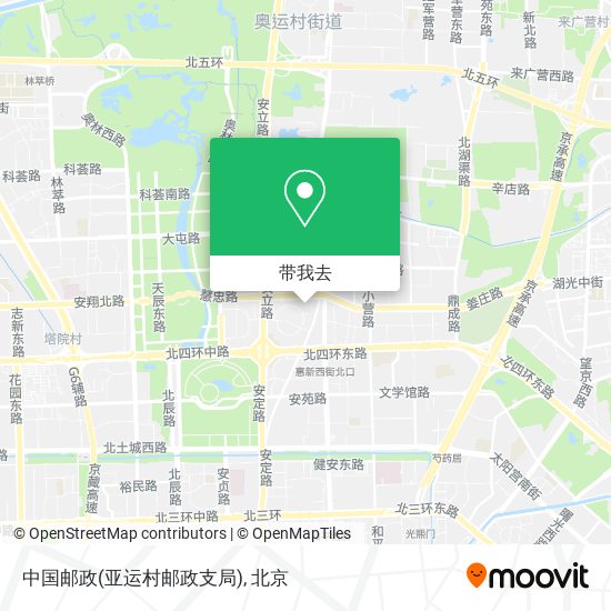 中国邮政(亚运村邮政支局)地图