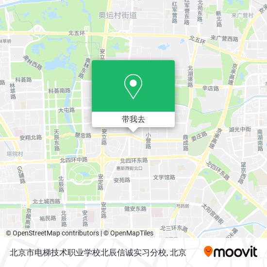 北京市电梯技术职业学校北辰信诚实习分校地图