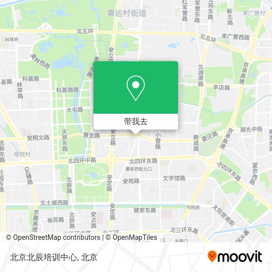 北京北辰培训中心地图