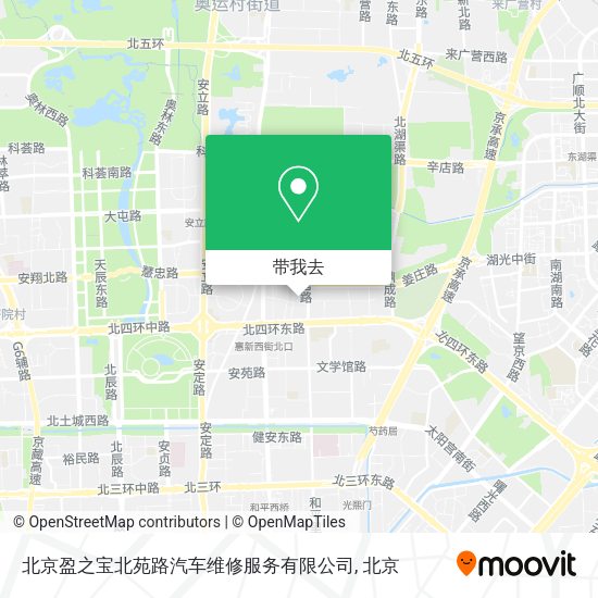 北京盈之宝北苑路汽车维修服务有限公司地图