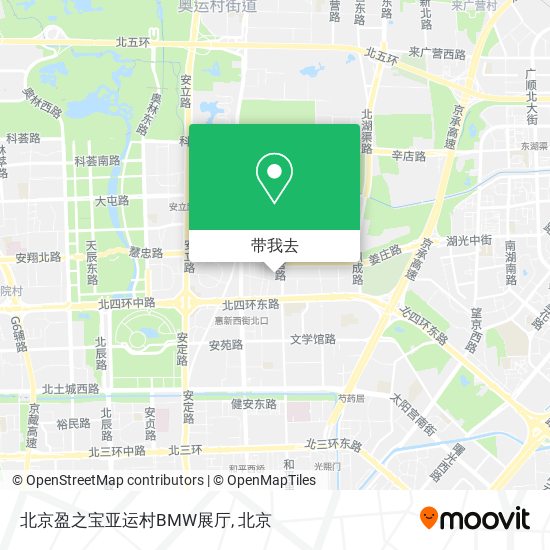 北京盈之宝亚运村BMW展厅地图