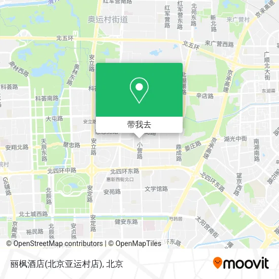 丽枫酒店(北京亚运村店)地图