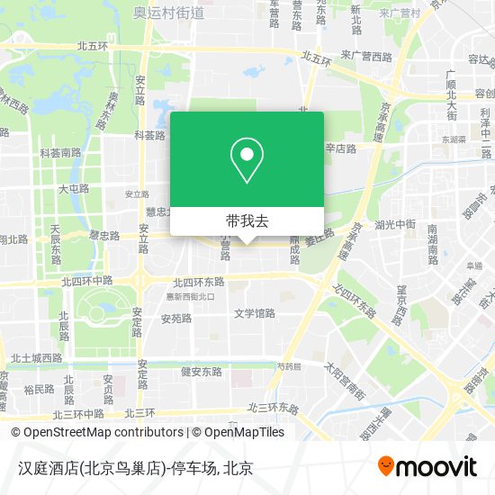 汉庭酒店(北京鸟巢店)-停车场地图