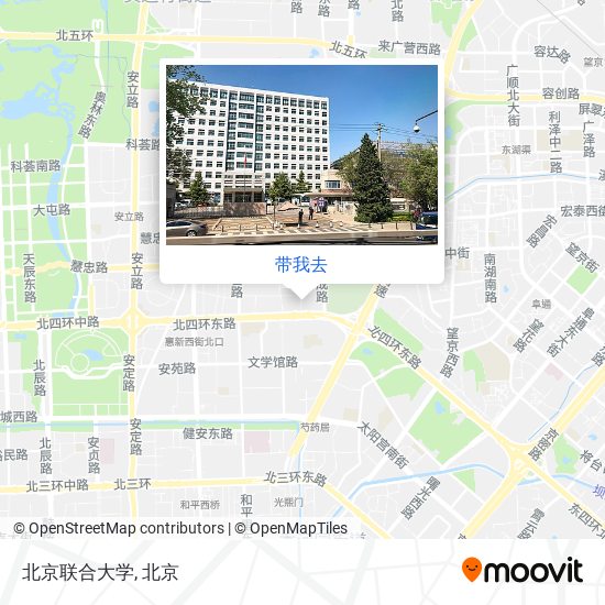 北京联合大学地图