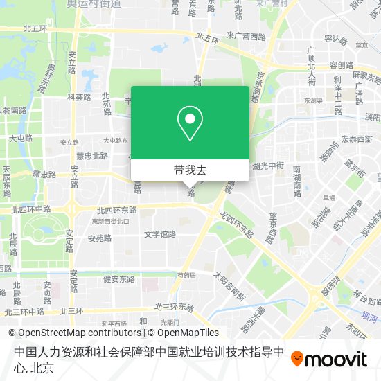 中国人力资源和社会保障部中国就业培训技术指导中心地图