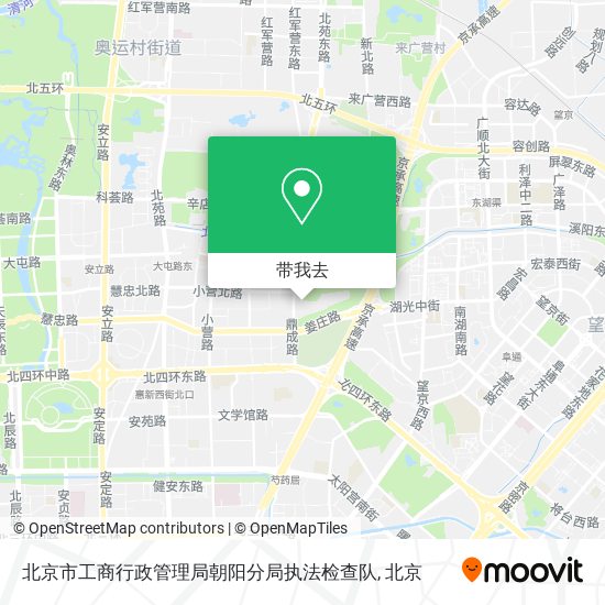 北京市工商行政管理局朝阳分局执法检查队地图