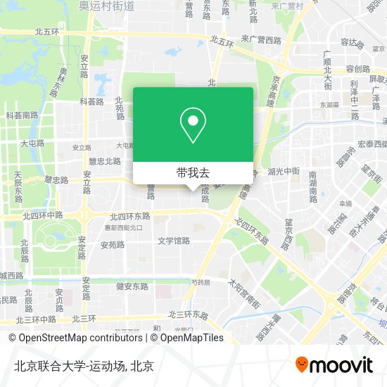 北京联合大学-运动场地图