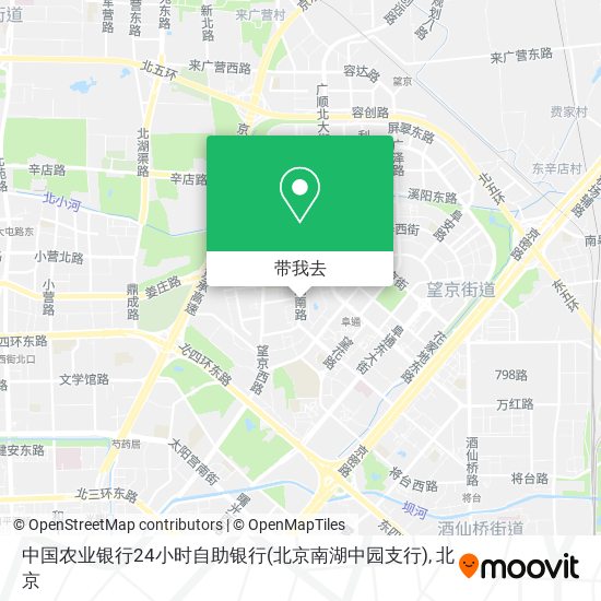 中国农业银行24小时自助银行(北京南湖中园支行)地图