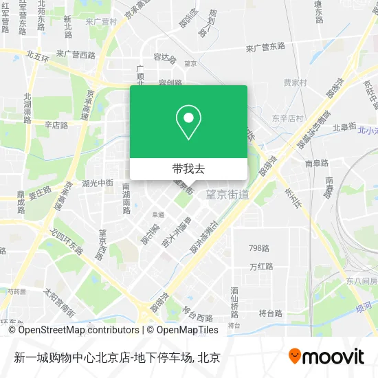 新一城购物中心北京店-地下停车场地图