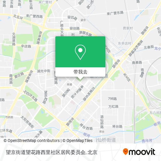 望京街道望花路西里社区居民委员会地图