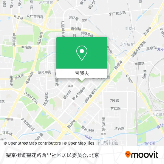 望京街道望花路西里社区居民委员会地图