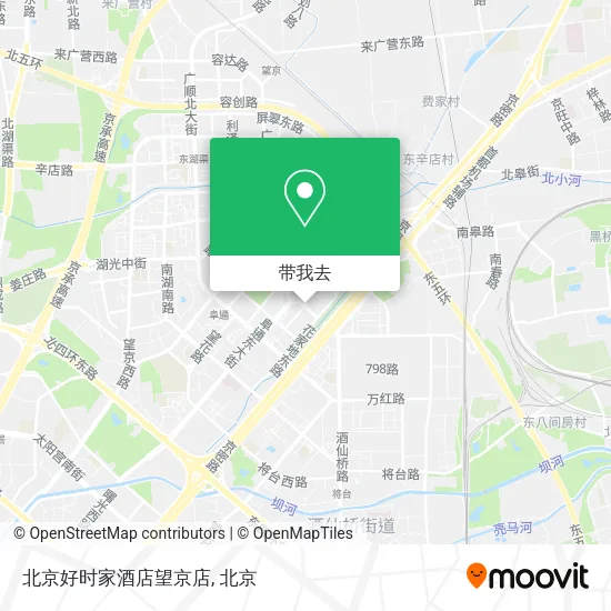 北京好时家酒店望京店地图