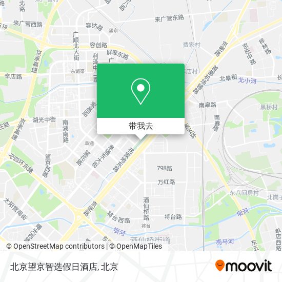 北京望京智选假日酒店地图