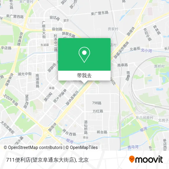 711便利店(望京阜通东大街店)地图