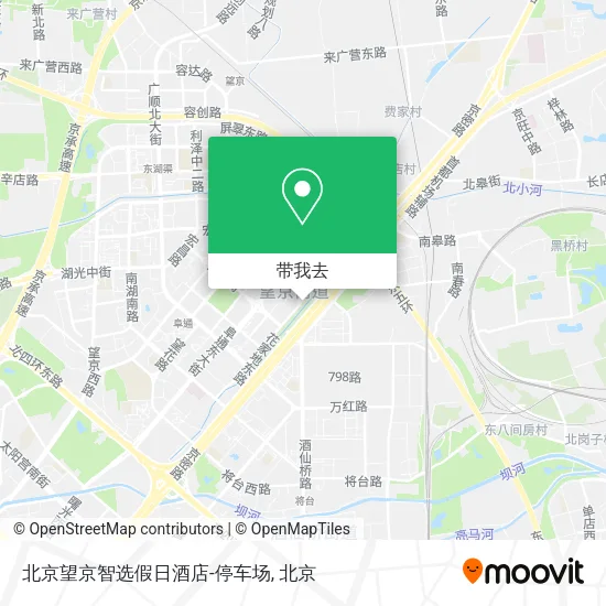 北京望京智选假日酒店-停车场地图