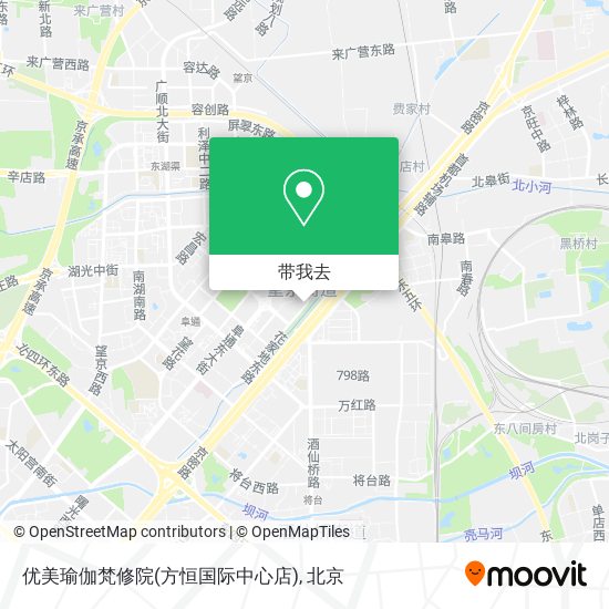 优美瑜伽梵修院(方恒国际中心店)地图