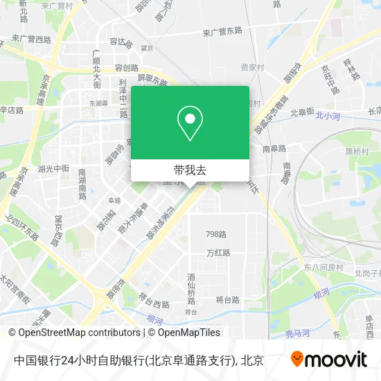 中国银行24小时自助银行(北京阜通路支行)地图