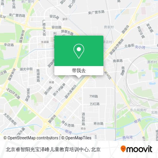 北京睿智阳光宝泽峰儿童教育培训中心地图