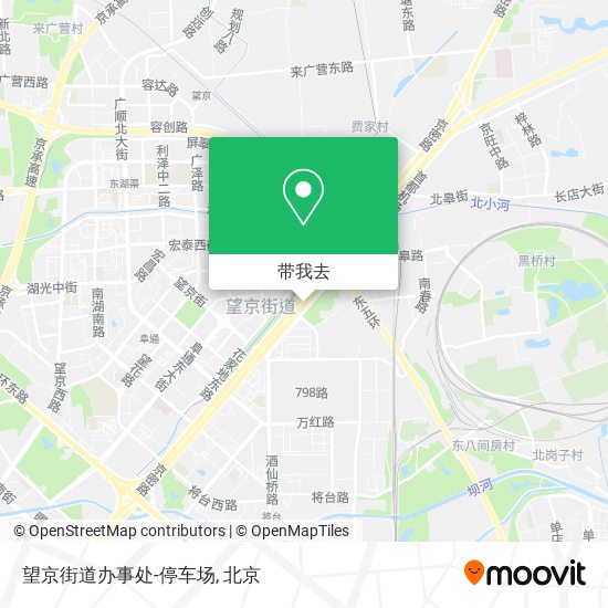 望京街道办事处-停车场地图