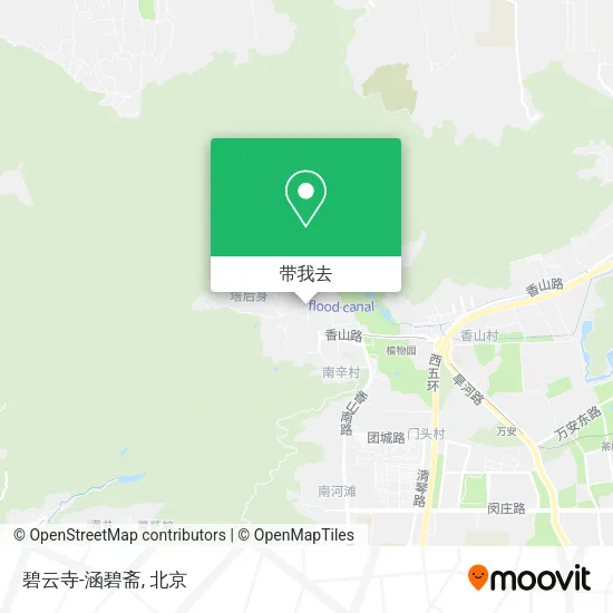 碧云寺-涵碧斋地图