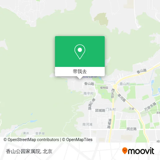 香山公园家属院地图
