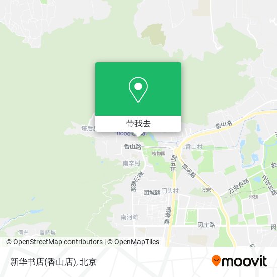 新华书店(香山店)地图