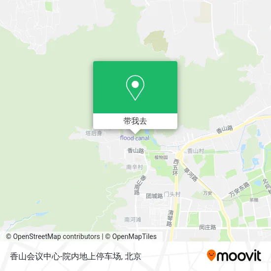 香山会议中心-院内地上停车场地图