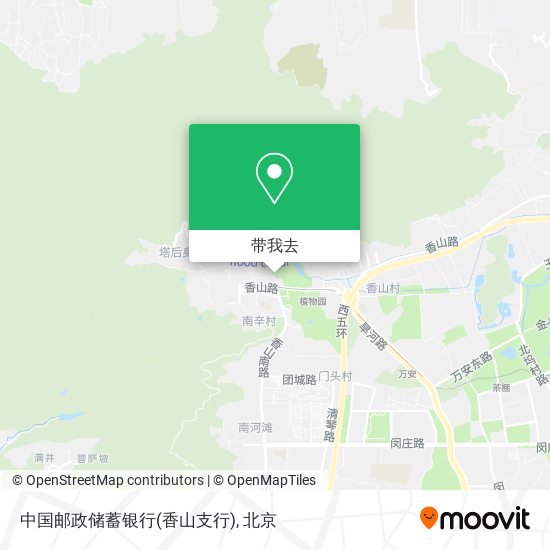 中国邮政储蓄银行(香山支行)地图