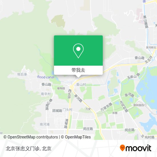 北京张忠义门诊地图