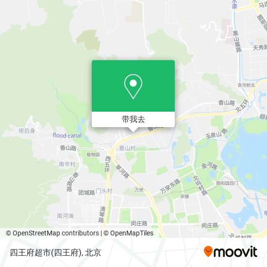 四王府超市地图